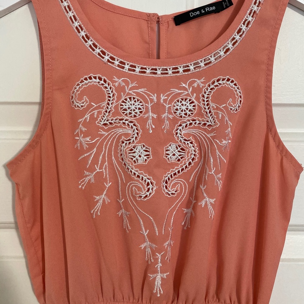 Salmon pink dress
